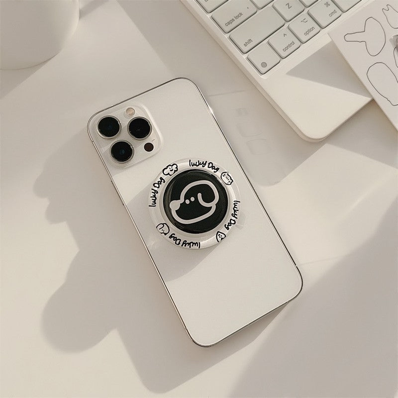 Chromahome Cute Cartoon Puppy Cat MagSafe Adhesive Ring Holder