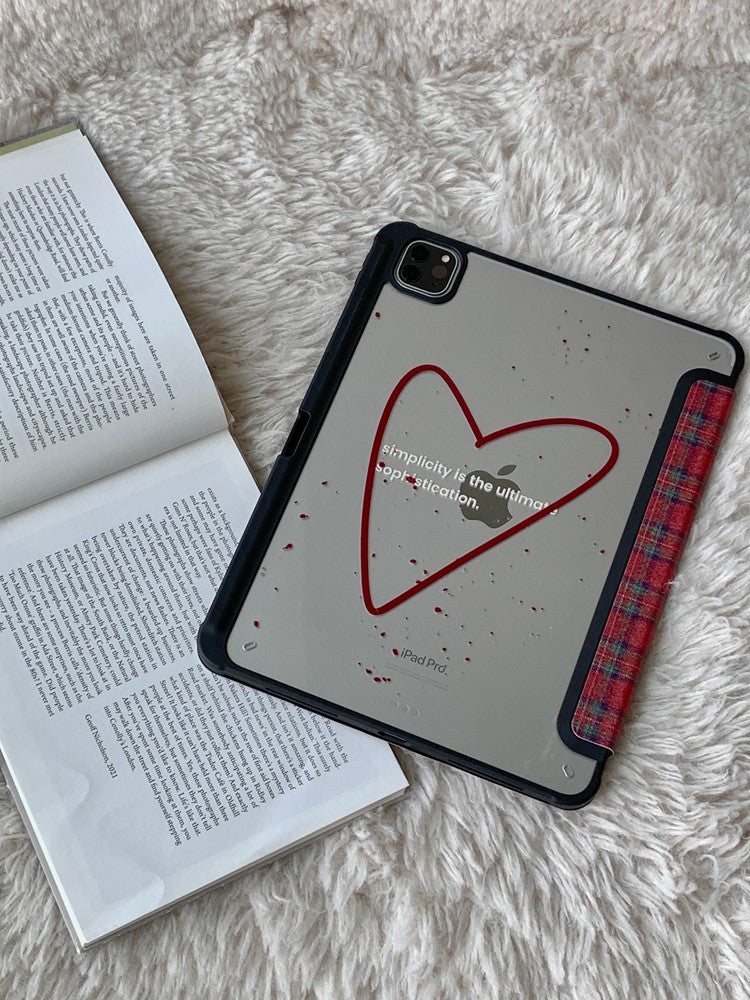 Chromahome Celebrity Red Plaid iPad Case - Chromahome