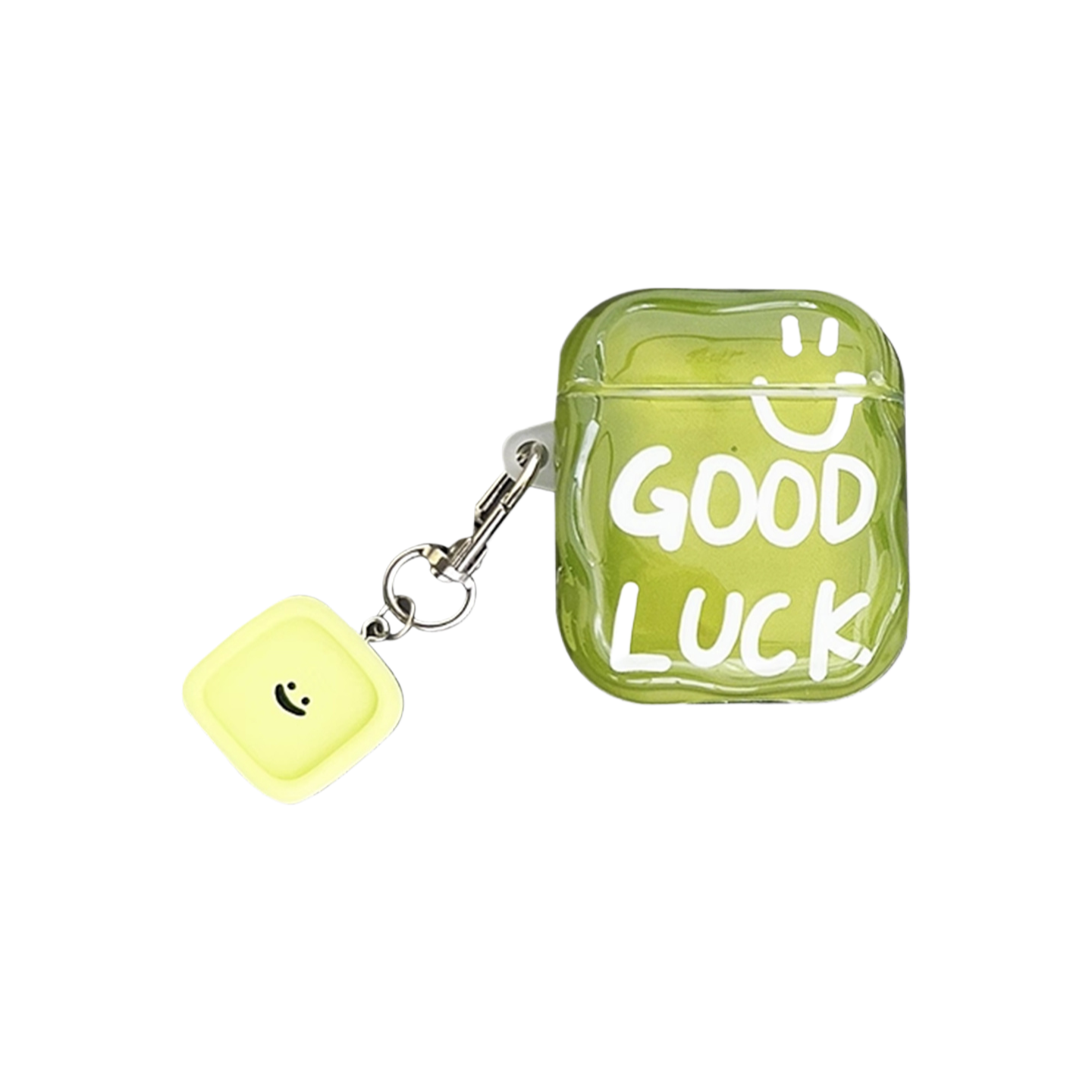 Chromahome Fresh Green English Smiley Face AirPods Case - Chromahome