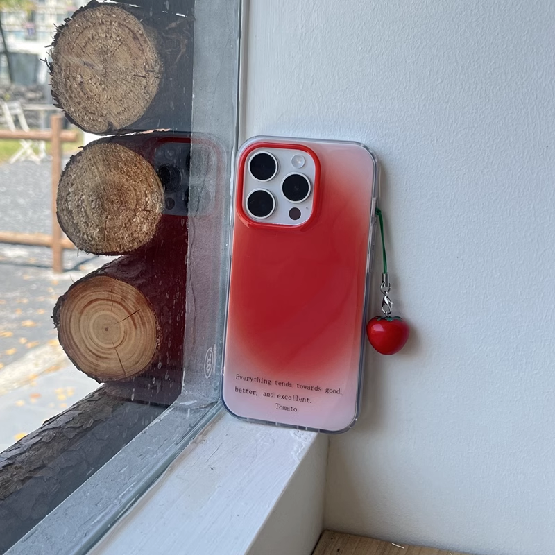 Chromahome Grapefruit Red Gradient iPhone Case - Chromahome