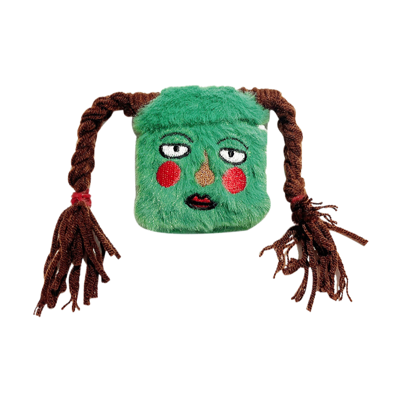 Chromahome Plush Funny Braid AirPods Case - Chromahome