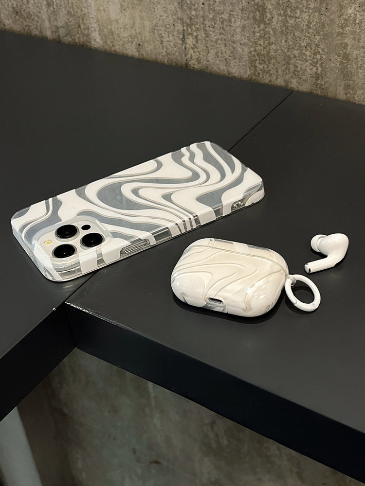 Chromahome White Curve AirPods Case - Chromahome