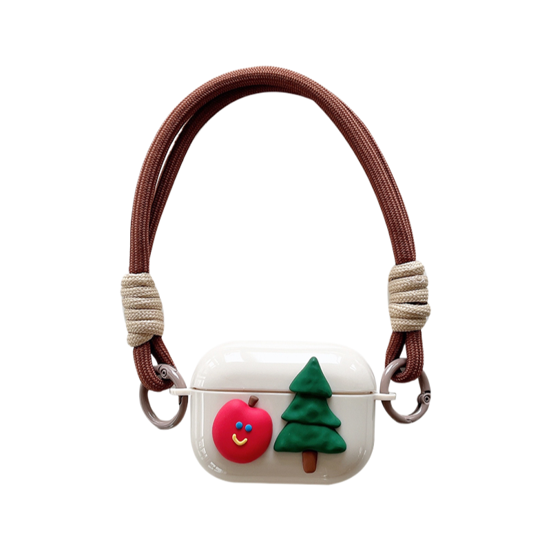 Chromahome Three-dimensional Apple Tree Lanyard AirPods Case - Chromahome