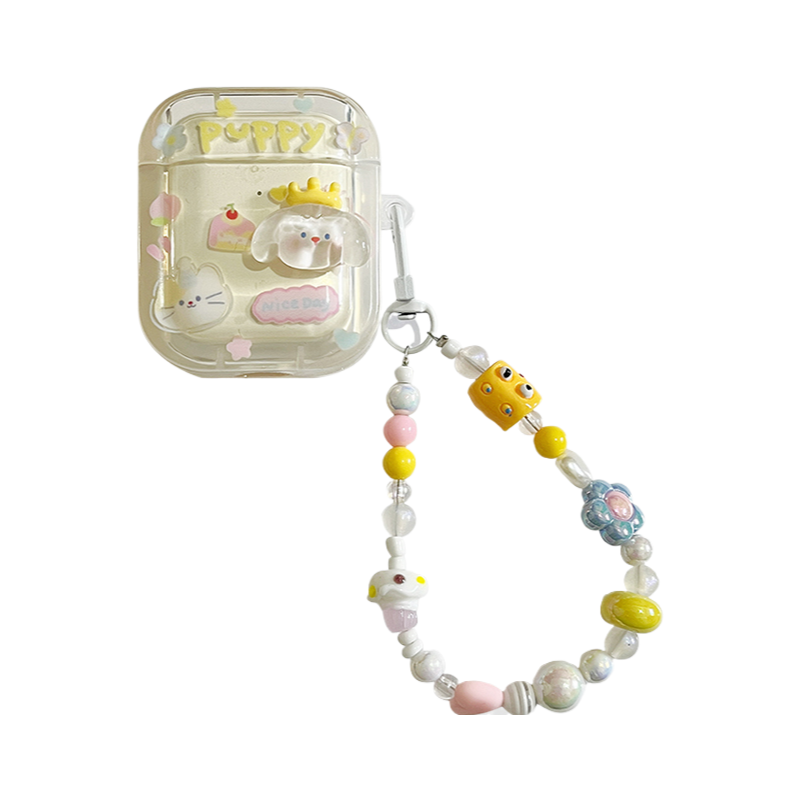 Chromahome Cute Crown Puppy AirPods Case - Chromahome