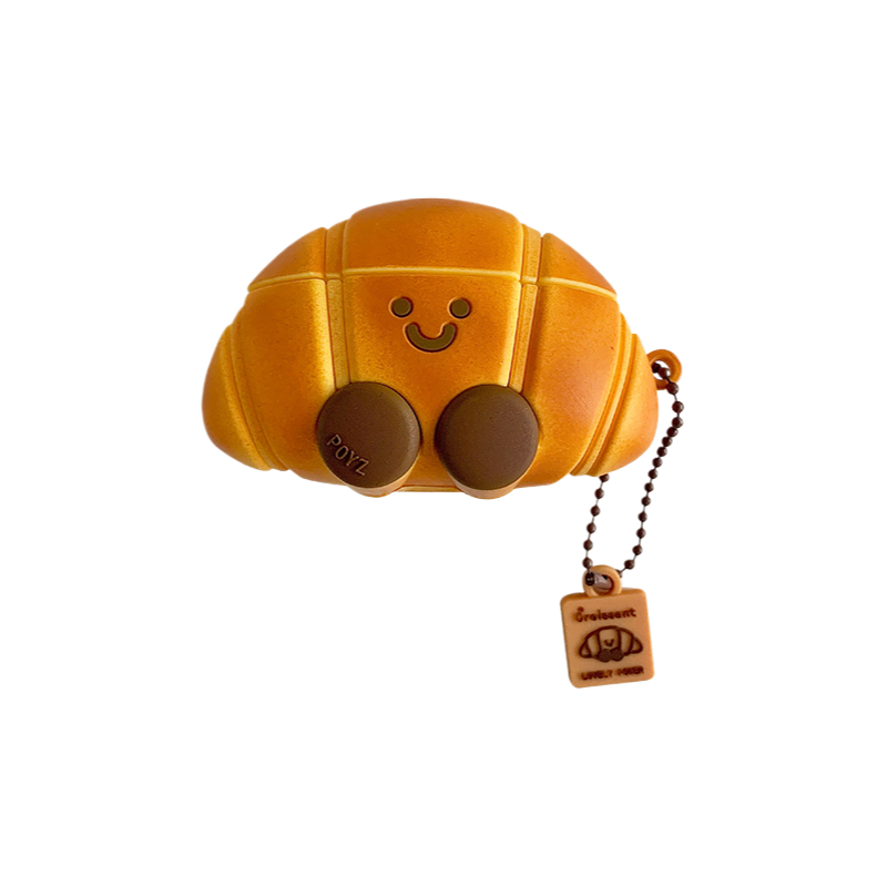 Chromahome Simulation Cute Croissant AirPods Case - Chromahome