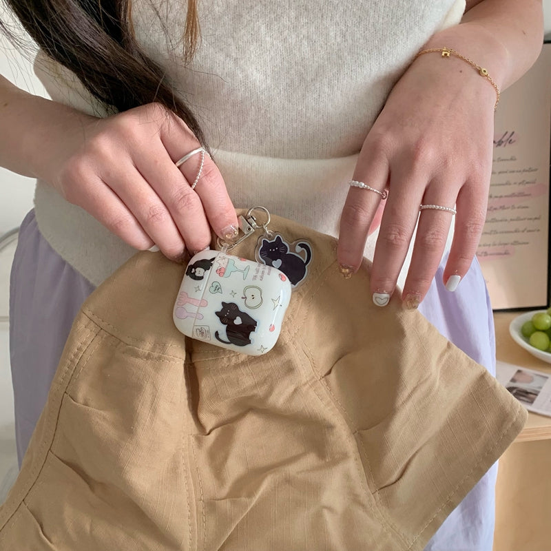 Chromahome Cute Little Black Cat AirPods Case - Chromahome  