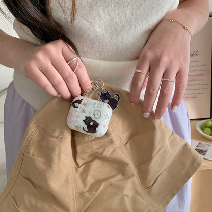 Chromahome Cute Little Black Cat AirPods Case - Chromahome  