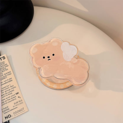 Chromahome Portable Small Animal Style Adhesive Ring Holder