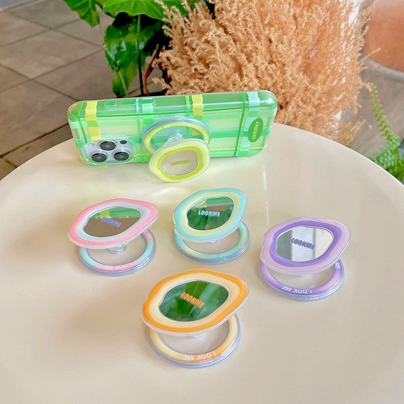 Chromahome Oval Art Niche Geometry Makeup Mirror MagSafe Adhesive Ring Holder