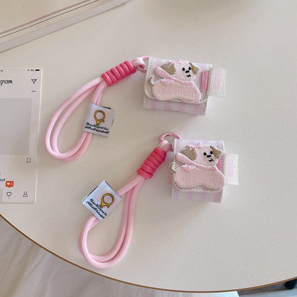 Chromahome Embroidered Puppy Lanyard AirPods Case - Chromahome  