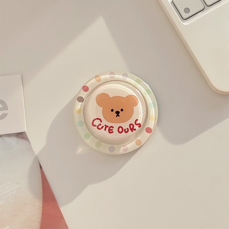 Chromahome Cute Cartoon Puppy Cat MagSafe Adhesive Ring Holder