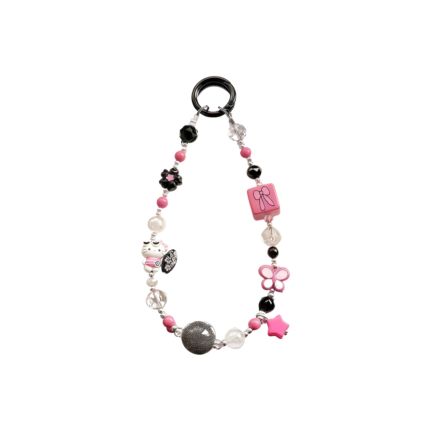 Chroamhome Sweet Girly Heart Phone Chain Phone Wristlets