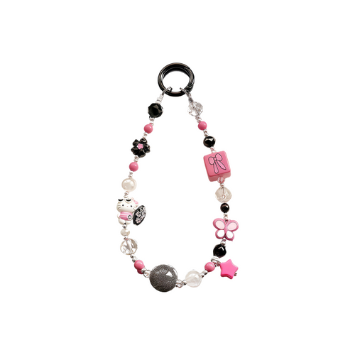 Chroamhome Sweet Girly Heart Phone Chain Phone Wristlets