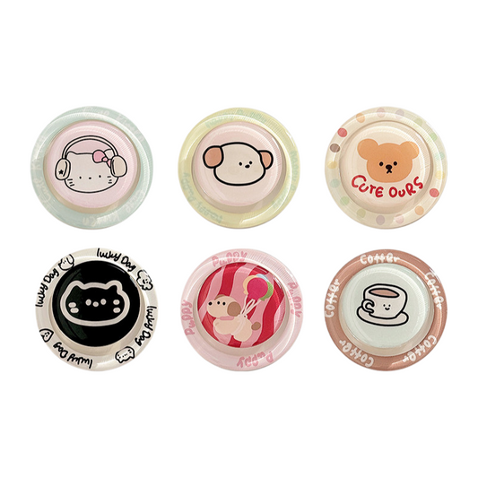 Chromahome Cute Cartoon Puppy Cat MagSafe Adhesive Ring Holder