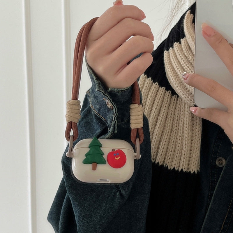 Chromahome Three-dimensional Apple Tree Lanyard AirPods Case - Chromahome  