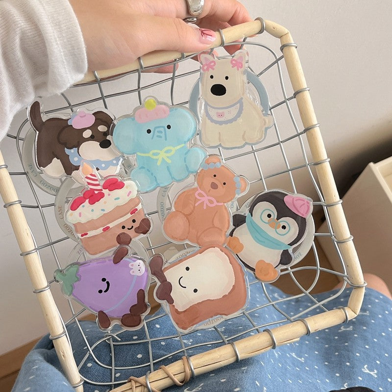 Chromahome Internet Celebrity Animal Doll Adhesive Ring Holder