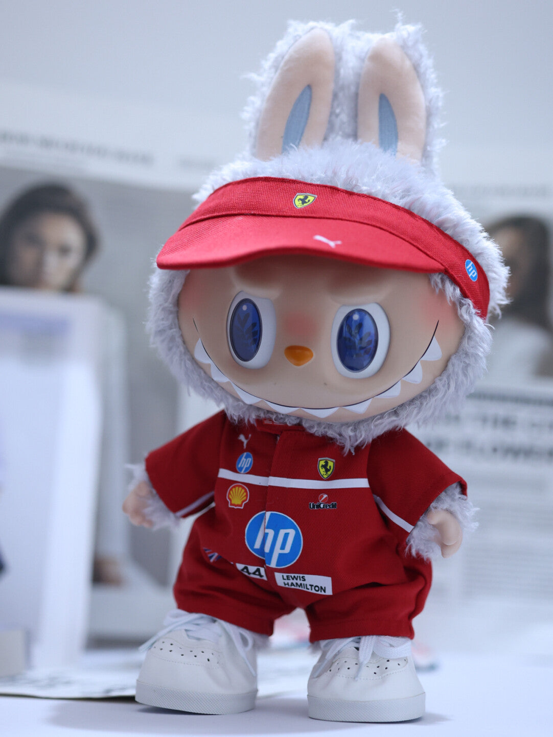 Chromahome 15/17 38 58 Full Size Labubu Doll Clothes F1 Racing Suit