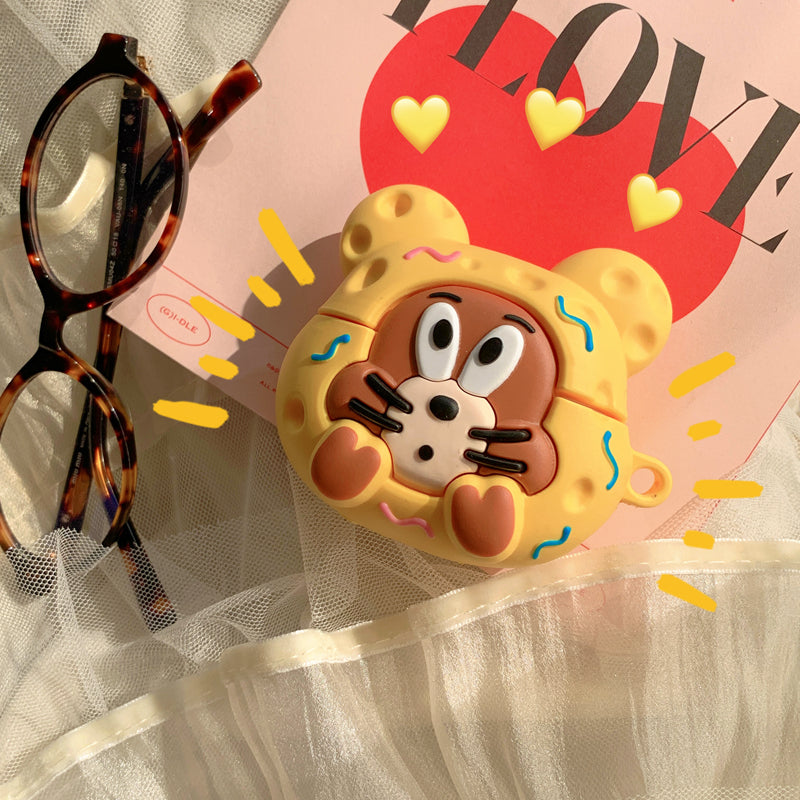 Chromahome Cute Cheese Cat Mouse Airpods Case - Chromahome  