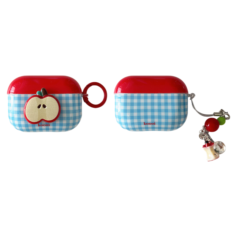 Chromahome Plaid Red Apple AirPods Case - Chromahome  