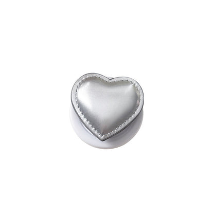 Chromahome Heart Shape Flip Cover Mirror Makeup MagSafe Adhesive Ring Holder