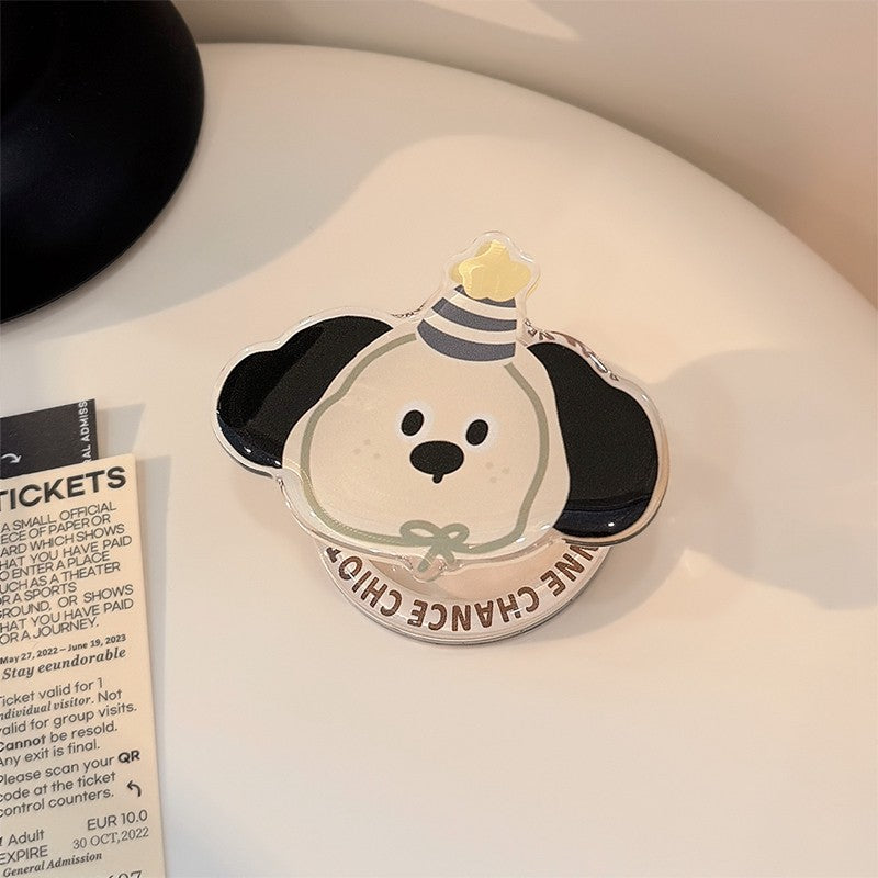 Chromahome Portable Small Animal Style Adhesive Ring Holder