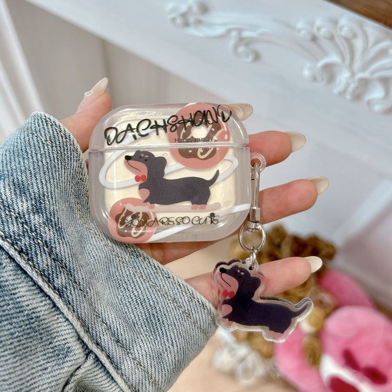 Chromahome Cartoon Donut Dachshund AirPods Case - Chromahome  