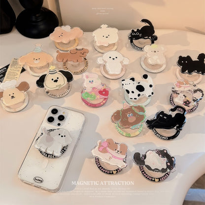 Chromahome Portable Small Animal Style Adhesive Ring Holder