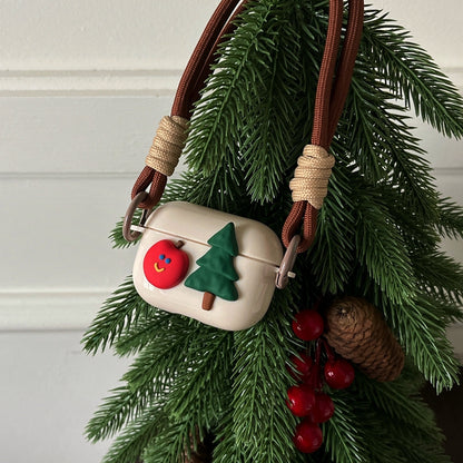 Chromahome Three-dimensional Apple Tree Lanyard AirPods Case - Chromahome  