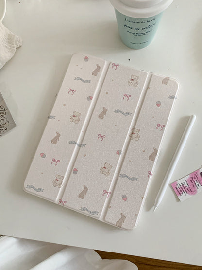 Chromahome Pink Floral Suitable iPad Protective Case