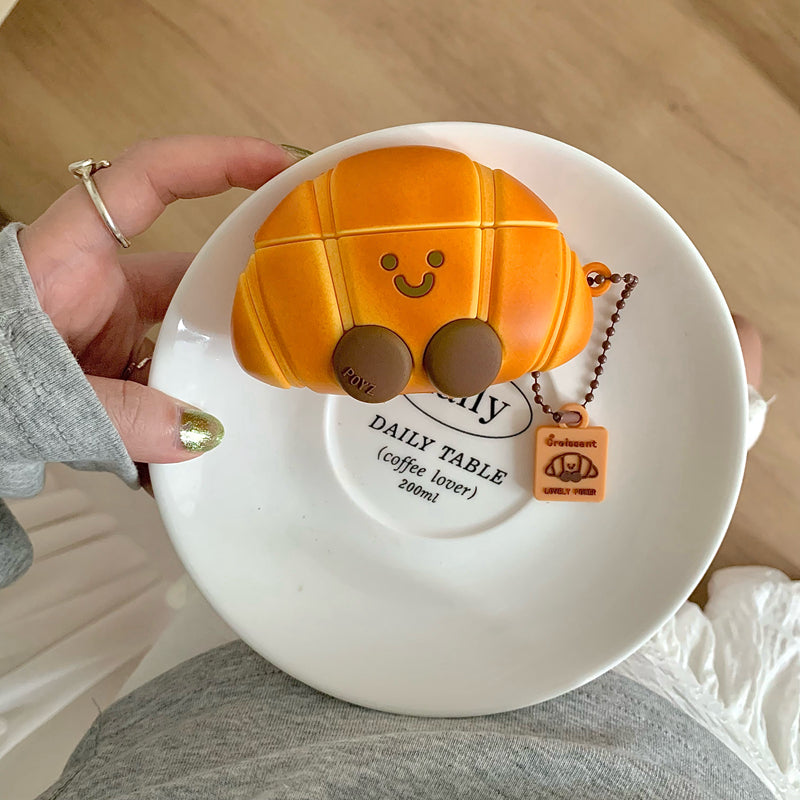 Chromahome Simulation Cute Croissant AirPods Case - Chromahome  