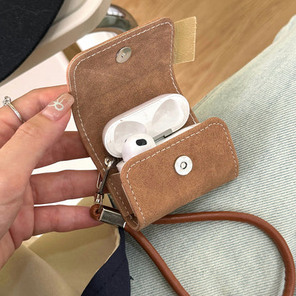 Chromahome Leather Retro Brown Dog AirPods Case - Chromahome  