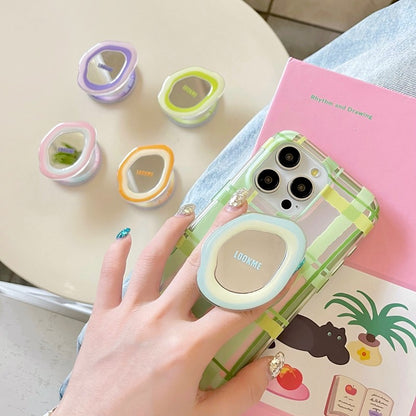 Chromahome Oval Art Niche Geometry Makeup Mirror MagSafe Adhesive Ring Holder