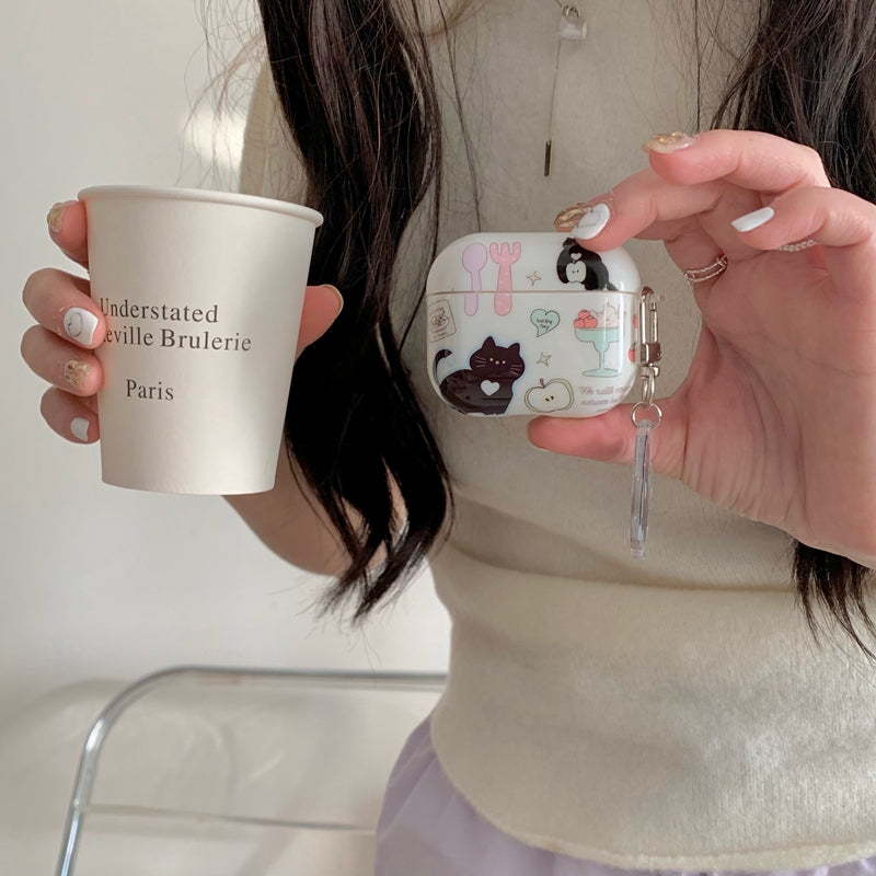 Chromahome Cute Little Black Cat AirPods Case - Chromahome  