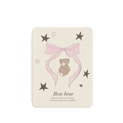 Chromahome Star Bowknot Bear iPad Case