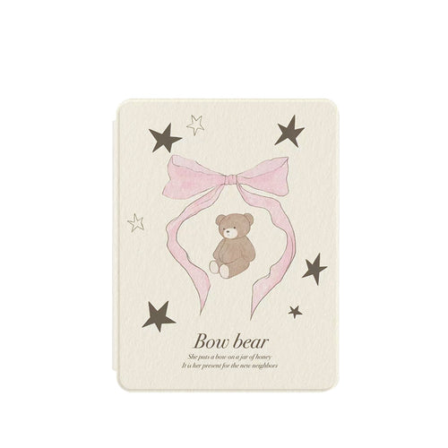 Chromahome Star Bowknot Bear iPad Case