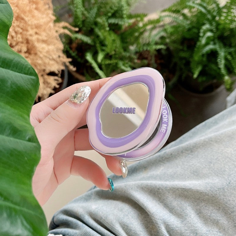 Chromahome Oval Art Niche Geometry Makeup Mirror MagSafe Adhesive Ring Holder