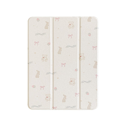 Chromahome Pink Floral Suitable iPad Protective Case