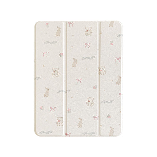 Chromahome Pink Floral Suitable iPad Protective Case
