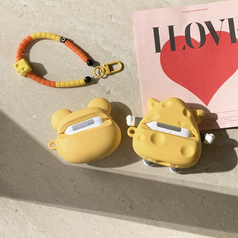 Chromahome Cute Cheese Cat Mouse Airpods Case - Chromahome  