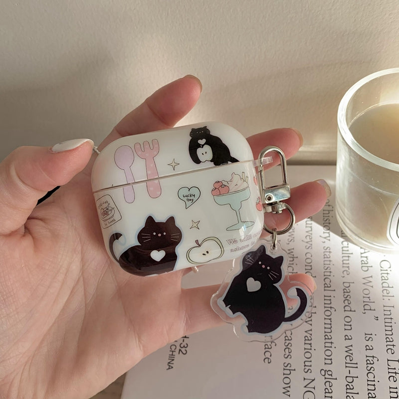 Chromahome Cute Little Black Cat AirPods Case - Chromahome  