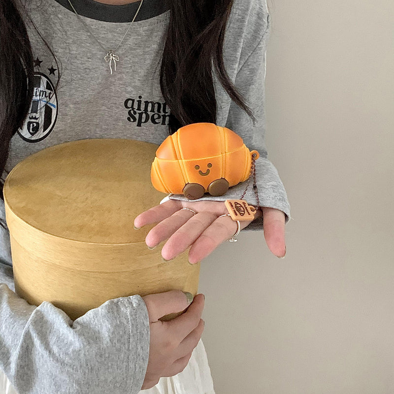 Chromahome Simulation Cute Croissant AirPods Case - Chromahome  
