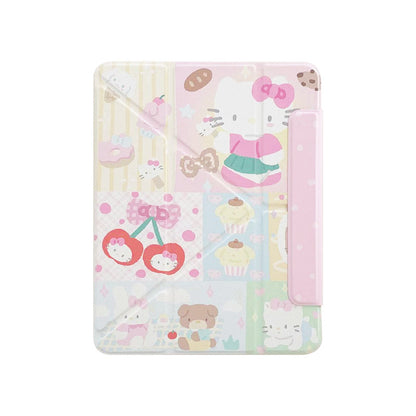 Chromahome Girly Heart Bowknot Magnetic Suction iPad Case