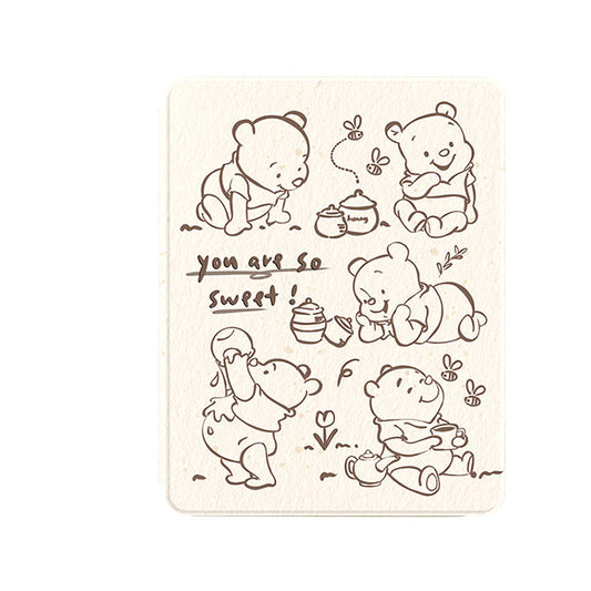 Chromahome Five Winnie the Pooh Bears on White Background iPad Case