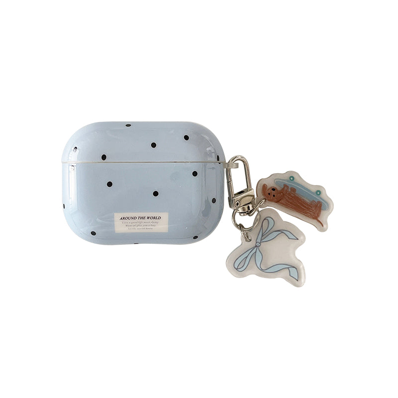 Chromahome Black Polka Dot Small Animal AirPods Case - Chromahome  