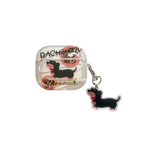 Chromahome Cartoon Donut Dachshund AirPods Case - Chromahome  