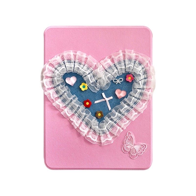 Chromahome Sweet Cool Denim Puzzle Woven Strap iPad Case
