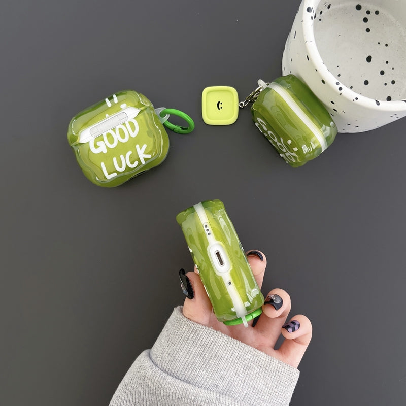 Chromahome Fresh Green English Smiley Face AirPods Case - Chromahome  