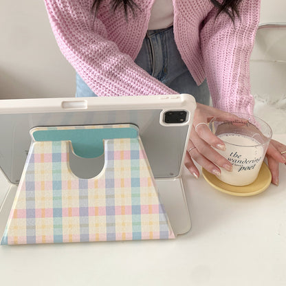 Chromahome Pattern Embroidery Bread Puppy iPad Case