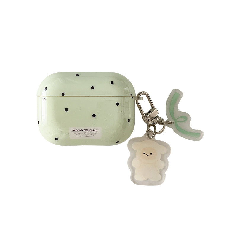 Chromahome Black Polka Dot Small Animal AirPods Case - Chromahome  