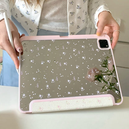 Chromahome Crushed Flower Bowknot Compatible iPad Case